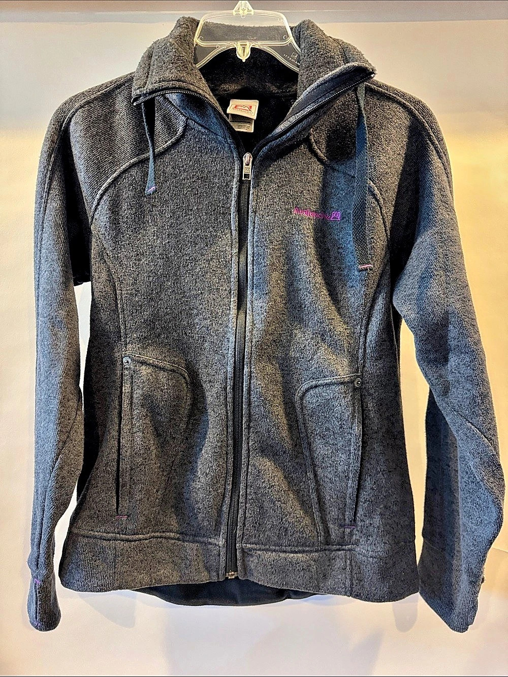 Avalanche Women's Gray Hooded Softshell Zip Up Jacket Size Medium